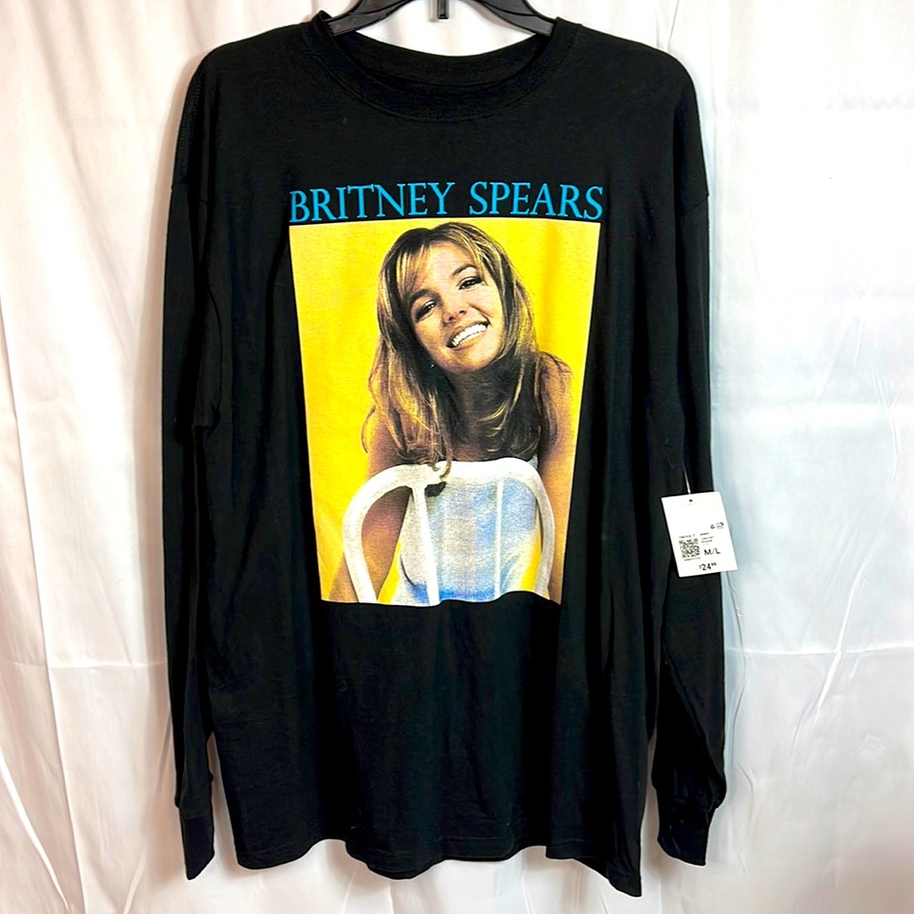 Britney Spears long sleeve shirt, size large/XL